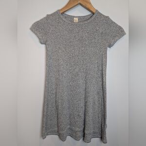 Harper Canyon Girls Size 6 Heather Gray Ribbed Knit Dress